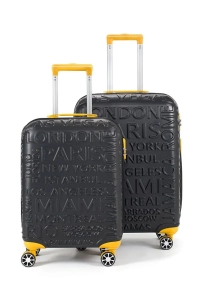 Ekstra Dayanıklı Kabin Ve Orta 2'li Valiz Seti